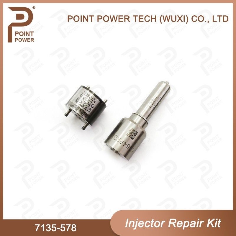 Common Rail Injector Repair Kit 7135-578 for Delphi 28264952 GMDAT Z20D (Nozzle L364PRD + Control Valve 28525582)
