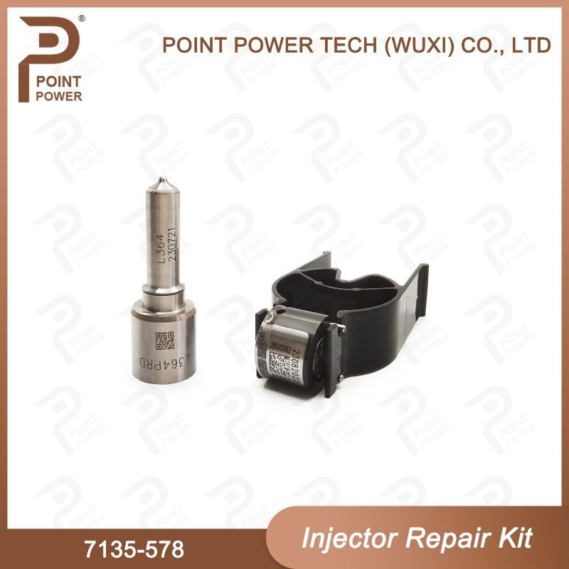 Common Rail Injector Repair Kit 7135-578 for Delphi 28264952 GMDAT Z20D (Nozzle L364PRD + Control Valve 28525582)