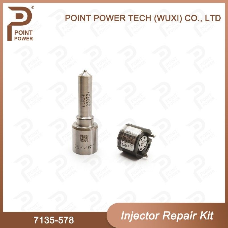 Common Rail Injector Repair Kit 7135-578 for Delphi 28264952 GMDAT Z20D (Nozzle L364PRD + Control Valve 28525582)