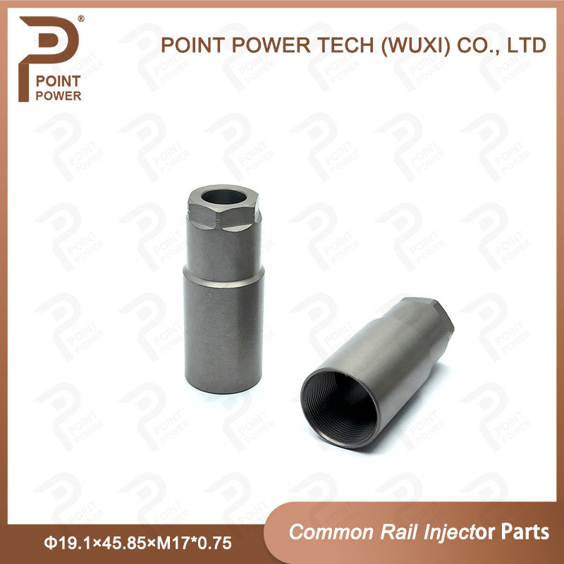 Diesel Fuel Injector Spare Parts Nozzle Nut Cap ,Size Φ19.1×45.85×M17*0.75,For Piezo Injector 115069