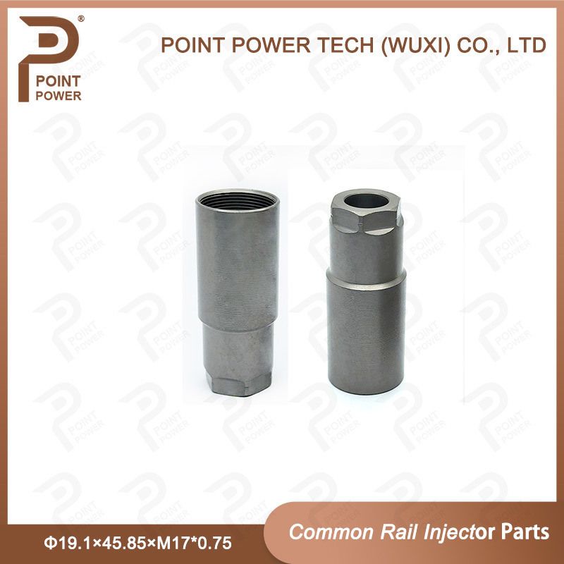 Diesel Fuel Injector Spare Parts Nozzle Nut Cap ,Size Φ19.1×45.85×M17*0.75,For Piezo Injector 115069