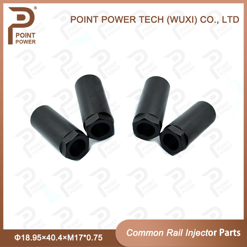 High Speed Steel Injector Nozzle Nut Cap Size Φ18.95×40.4×M17*0.75