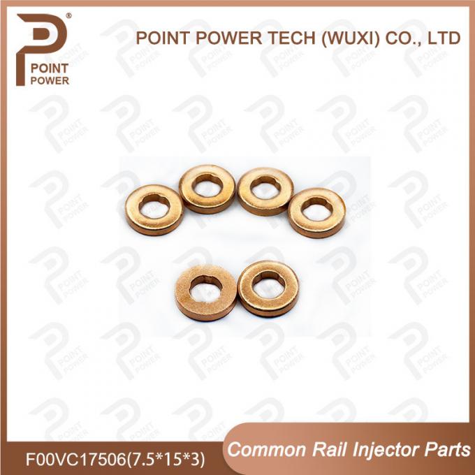 Common Rail Injector Copper Washers Shims F00VC17506 (F00V C17 506) Size 7.5*15*3 0