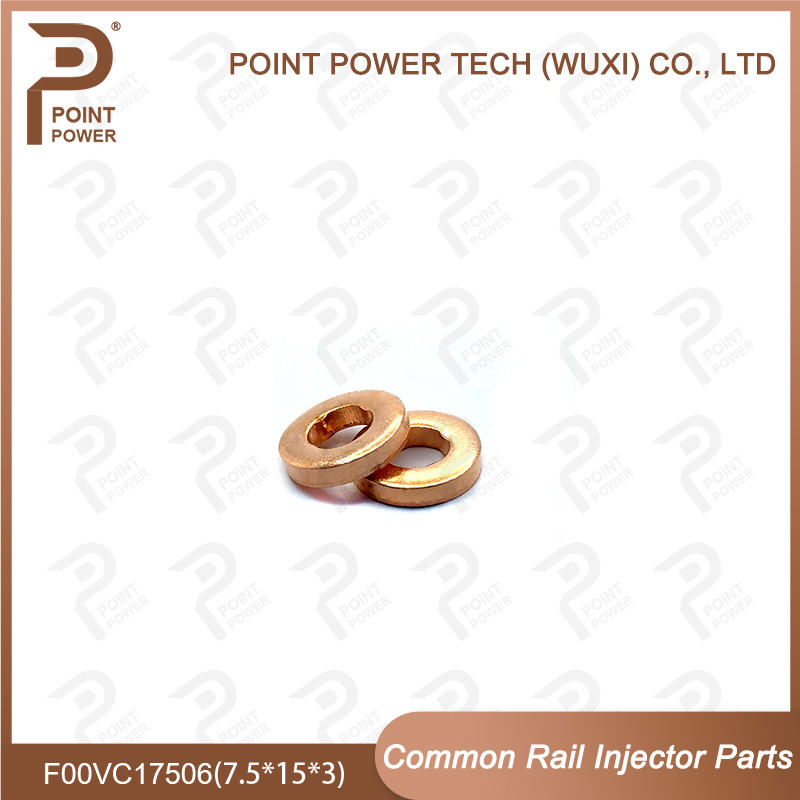 Common Rail Injector Copper Washers Shims F00VC17506 (F00V C17 506) Size 7.5*15*3 - Image 5